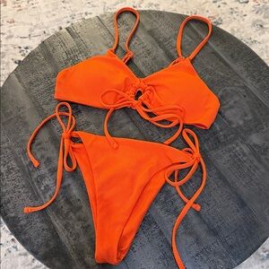 Vibrant Orange Bikini Set